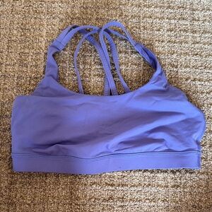 Lululemon Purple Sports Bra with Racerback Design